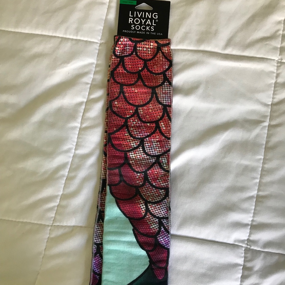 Knee high mermaid socks